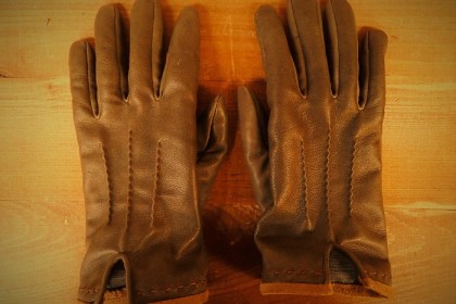 leather gloves